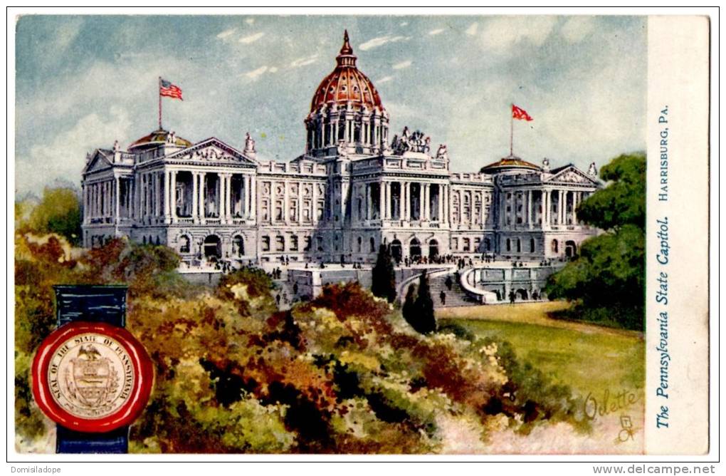The Pennsylvania State Capitol . Harriburg . Pa - Harrisburg