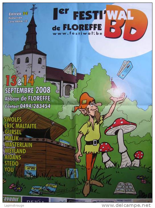 Affiche GÔÔS Festival BD Floreffe 2008 (Scramble - Affiches & Offsets