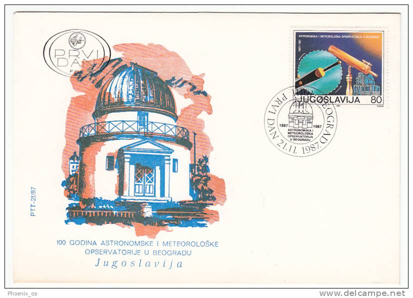 YUGOSLAVIA - Astrology And Meteorology, Beograd, Year 1987 - Astrología