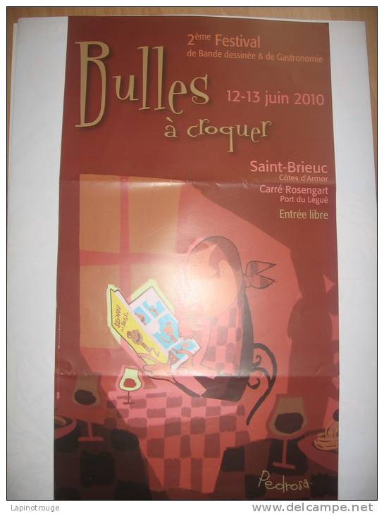 Affiche PEDROSA Cyril Festival BD Saint Brieuc 2010 (Portugal.. - Affiches & Offsets