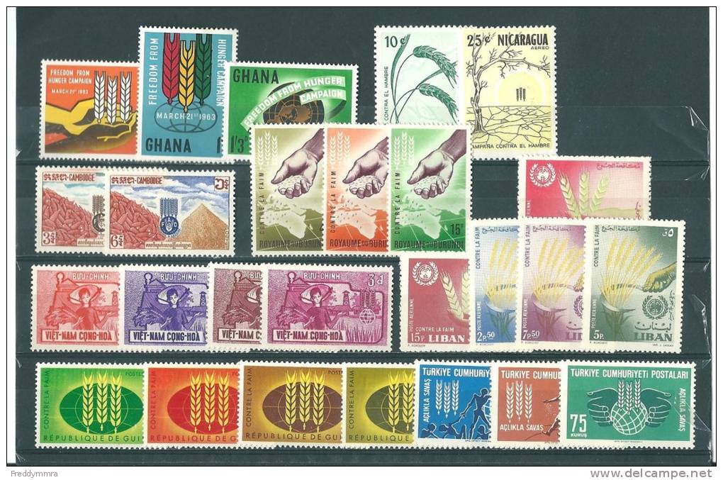 1 Lot De Timbres **  Organisation Mondiale Contre La Fain. - Against Starve