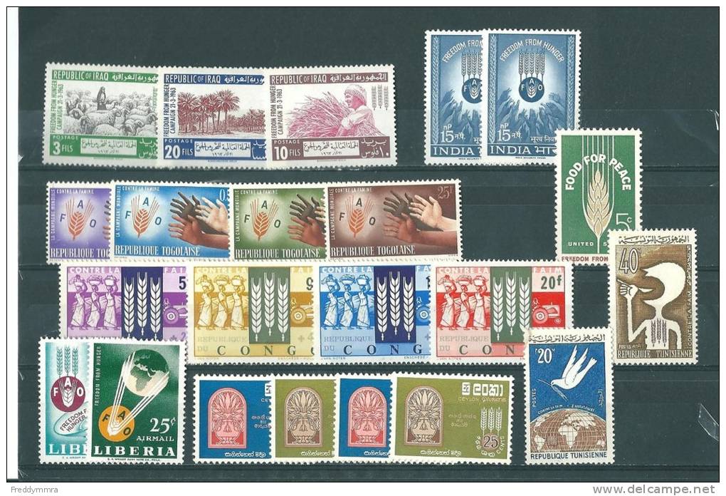 1 Lot De Timbres **  Organisation Mondiale Contre La Fain. - Contre La Faim