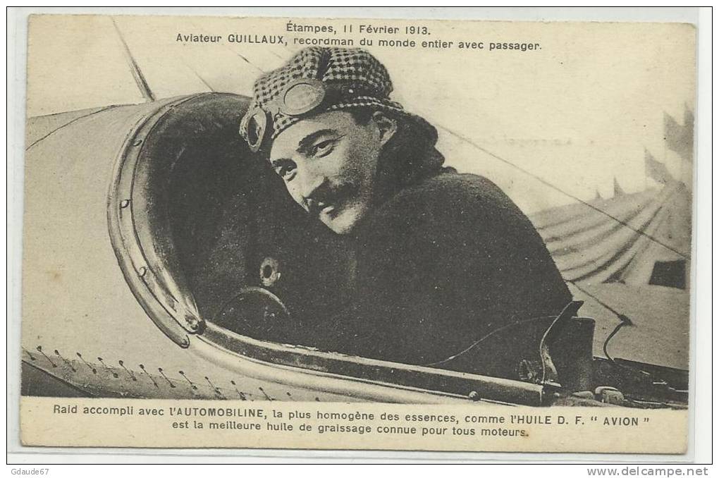 ETAMPES (ESSONNE - 91) - CPA - AVIATEUR GUILLAUX - AVIATION - Etampes