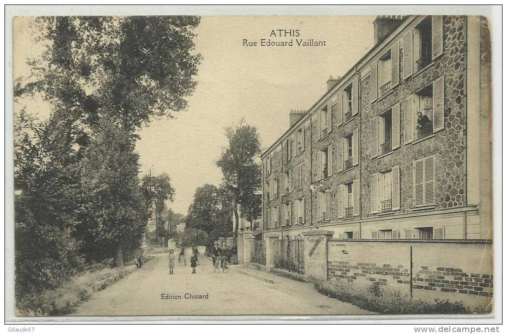 ATHIS (ESSONNE - 91) - CPA - RUE EDOUARD VAILLANT - Athis Mons