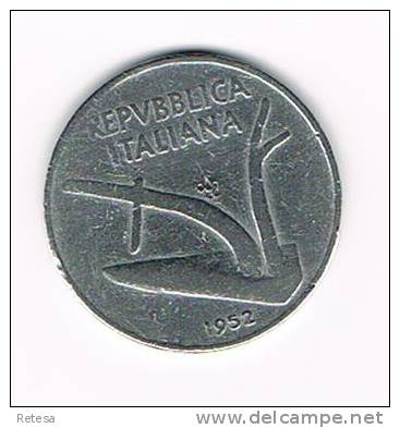 ITALIE  10 LIRE  1952 - 10 Liras