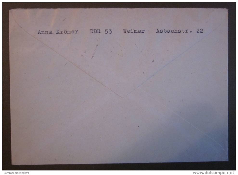 DDR Brief Leipziger Frühjahrsmesse Gel. Weimar - Simmerath 1977 - Briefe U. Dokumente