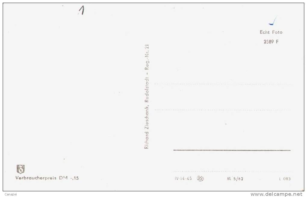 AK Rudolstadt, Ung, 1962 - Rudolstadt