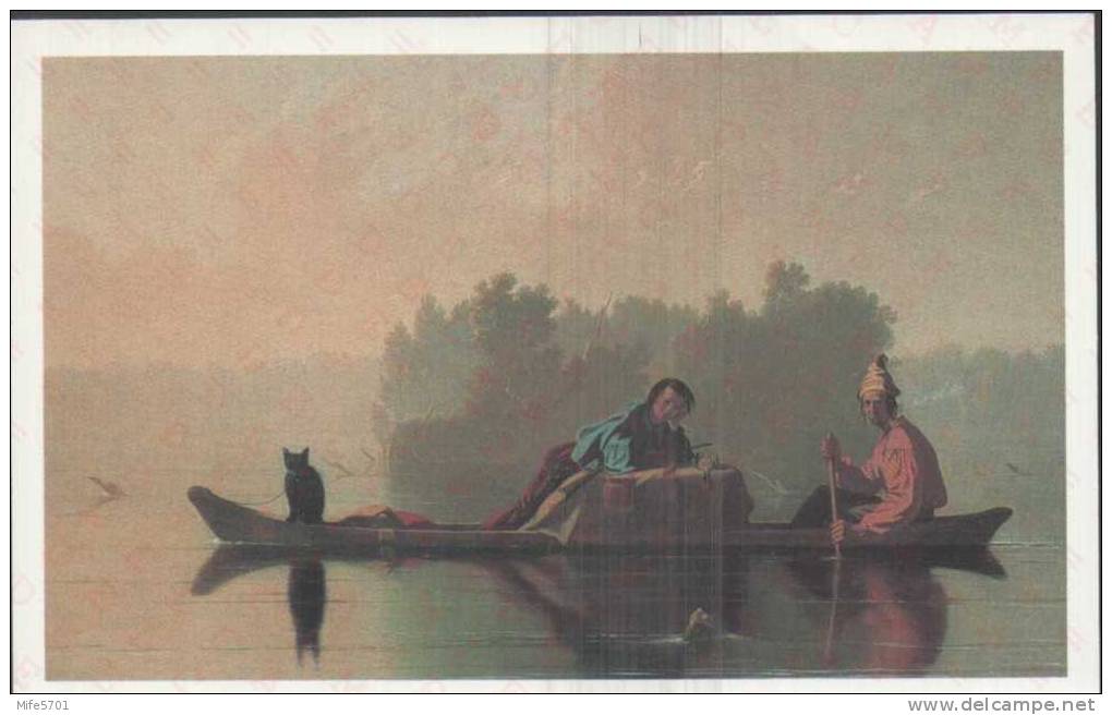 USA - FUR TRADERS DESCENDING THE MISSOURI / GEORGE CALEB BINGHAM - C. 15 - 4.MAY.1990 - NEW - UX 147 - 1981-00