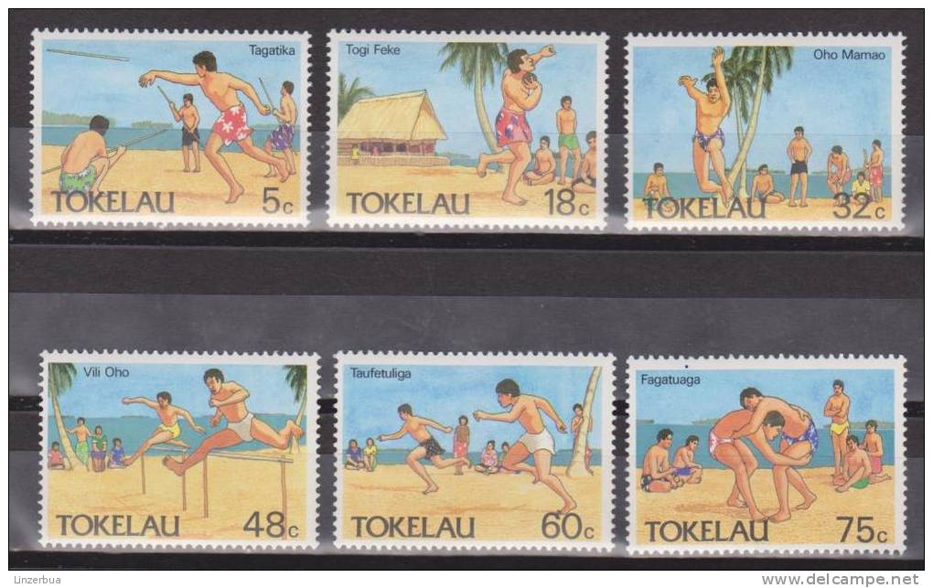 Tokelau 1987 Mi. 142-147** MNH - Sport - Tokelau