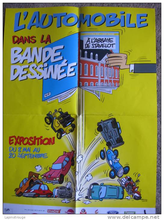 Affiche SAIVE Olivier Exposition Auto Dans La BD Stavelot 2009 - Affiches & Posters
