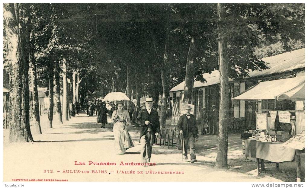 CPA 09 AULUS LES BAINS L ALLEE DE L ETABLISSEMENT - Altri & Non Classificati