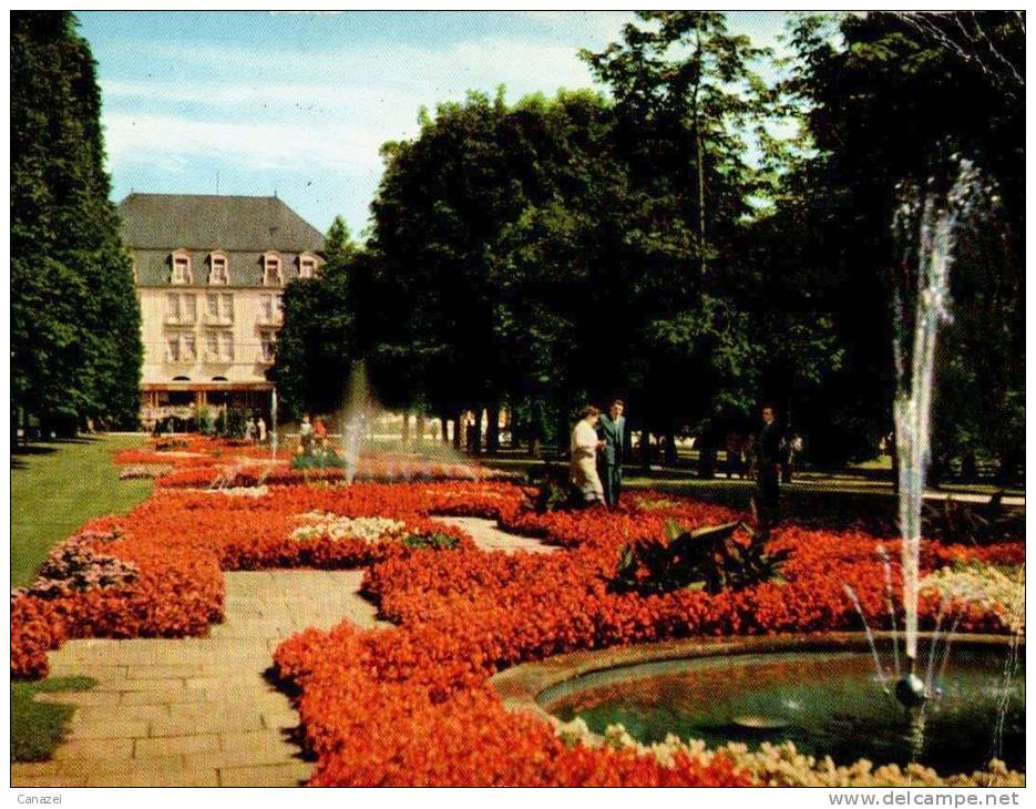 AK Bad Pyrmont, Fontainenallee, Gel 1966 - Bad Pyrmont