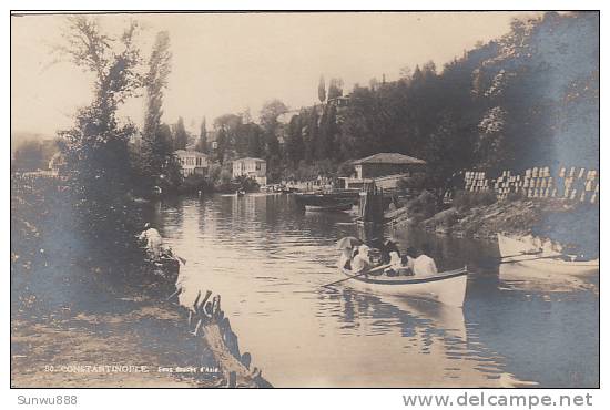 Turquie - Constantinople - Eaux Douces D´Asie (animée, Barque, Peu Vue) - Turquie