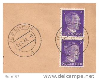 P237 - ENTETE MAIRIE RIEDWEIER - JEBSHEIM - 1942 - - Other & Unclassified