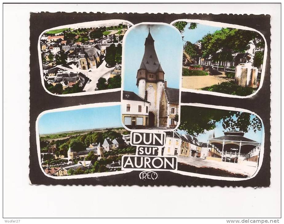 CPSM   DUN SUR AURON    Le Village En Multivues - Dun-sur-Auron