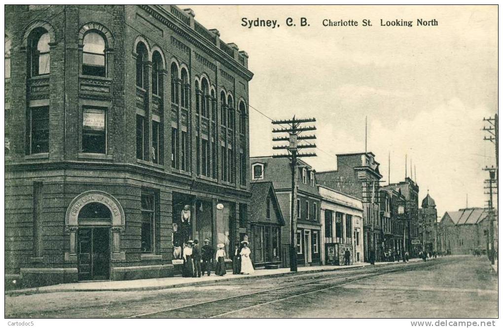 Sydney. C.B.  Charlotte St. Looking North  Cpa - Cape Breton