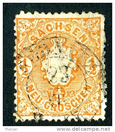 GS-574)  SACHSEN  1863  Mi.#15d / Sc.#16  Used - Saxony