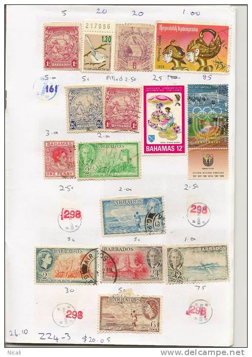 BAHAMAS BARBADOS Used Priced At 12.70 Euro ZZ4-3 - Collections (with Albums)