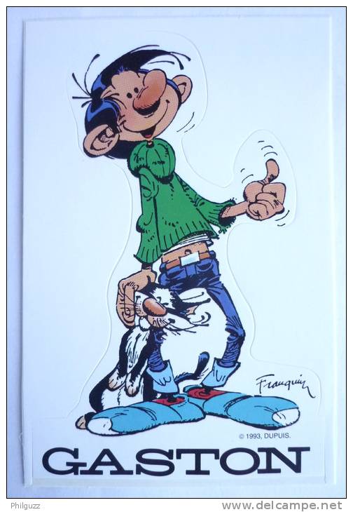 AUTOCOLLANT GASTON LAGAFFE - JOURNAL SPIROU 1993 - FRANQUIN - Autocollants