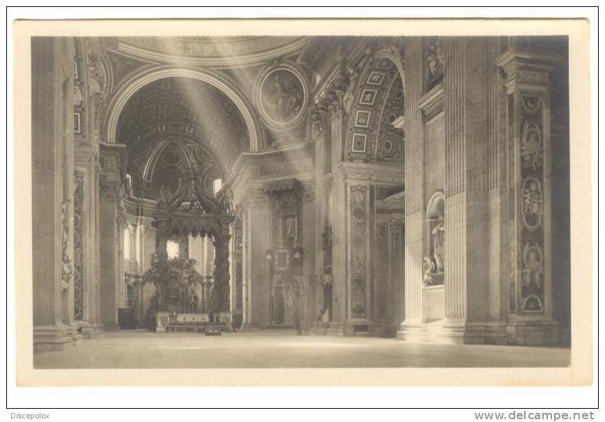 G1059 Roma - Interno Della Basilica Di San Pietro - Old Mini Card / Non Viaggiata - San Pietro