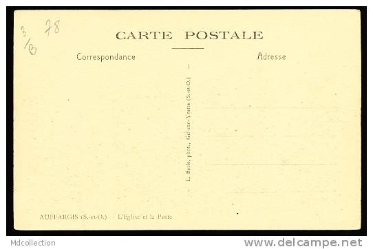 78 AUFFARGIS / L'Eglise Et La Poste / - Auffargis