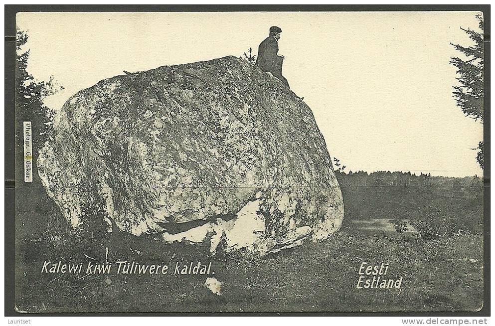 ESTLAND ESTONIA Estonie 1919 Kalevi Stone On Tülivere Coast - Estonie