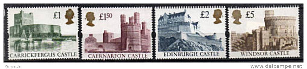 GRANDE BRETAGNE 1992 - Chateaux Britanniques - Serie Neuve Sans Charniere (Yvert 1615/18) - Unused Stamps