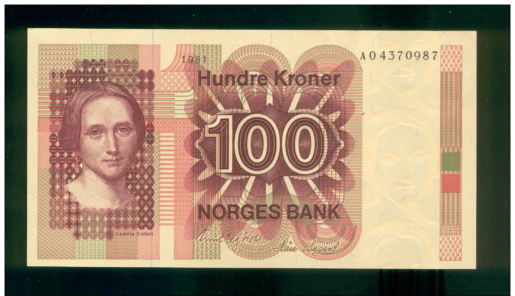 NORUEGA. 100 Kroner 1981. Pk. 41.  NEUF.SC.UNC. - Norvège