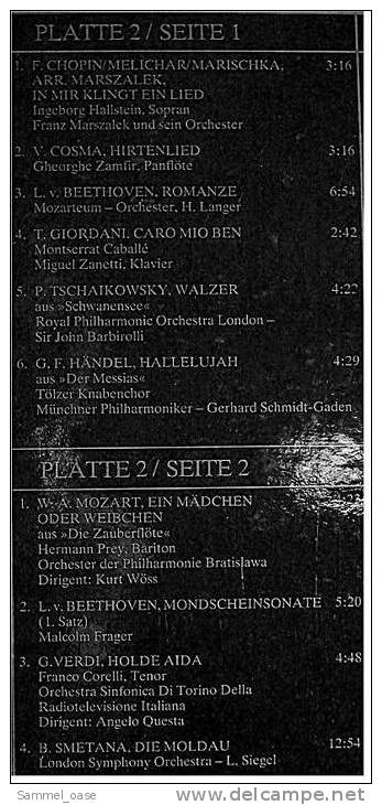3 LP Vinyl Box  -  Ausgesuchte Klassische Werke - Hermann Prey - Fritz Wunderlich - Anneliese Rothenberger - Sonstige - Deutsche Musik