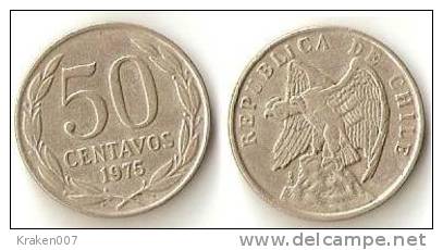 CHILE  50 Centavos 1975 - Cile