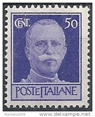 1944 LUOGOTENENZA EMISSIONE ROMA 50 CENT FILIGRANA CORONA MNH ** - RR11068 - Neufs