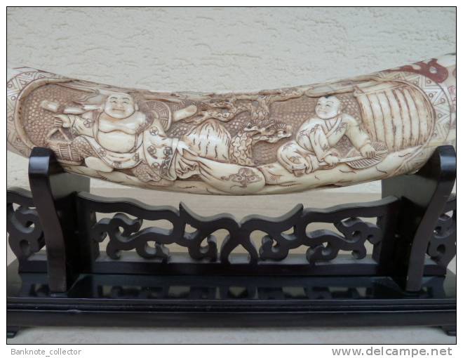 Schwert Aus Elefantenknochen, Elephantbone-knife ( Sword ), 72 Cm, Weight =  1500 G ! - Art Asiatique