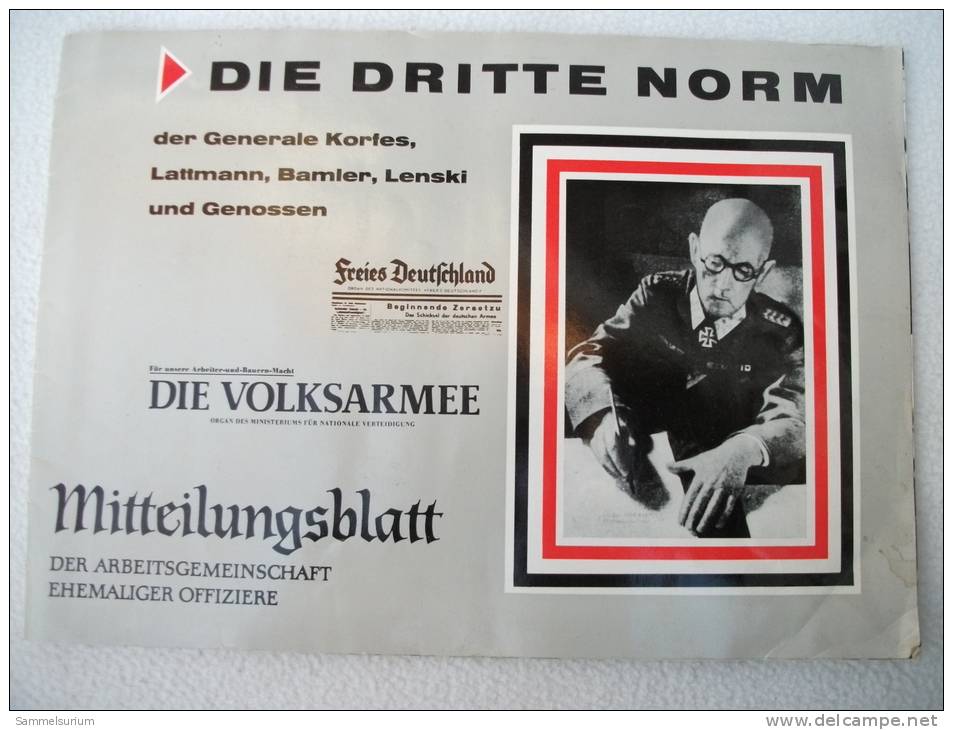 "Die Dritte Norm" Mitteilungsblatt Der Arbeitsgemeinschaft Ehemaliger Offiziere - Police & Military