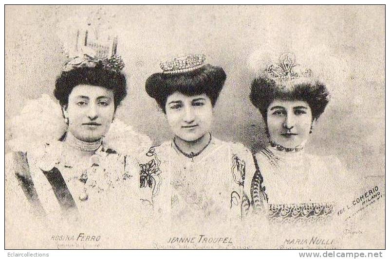 Paris 75  Fêtes De La Mi-Carême 1905   Les Reines D'Italie - Lots, Séries, Collections