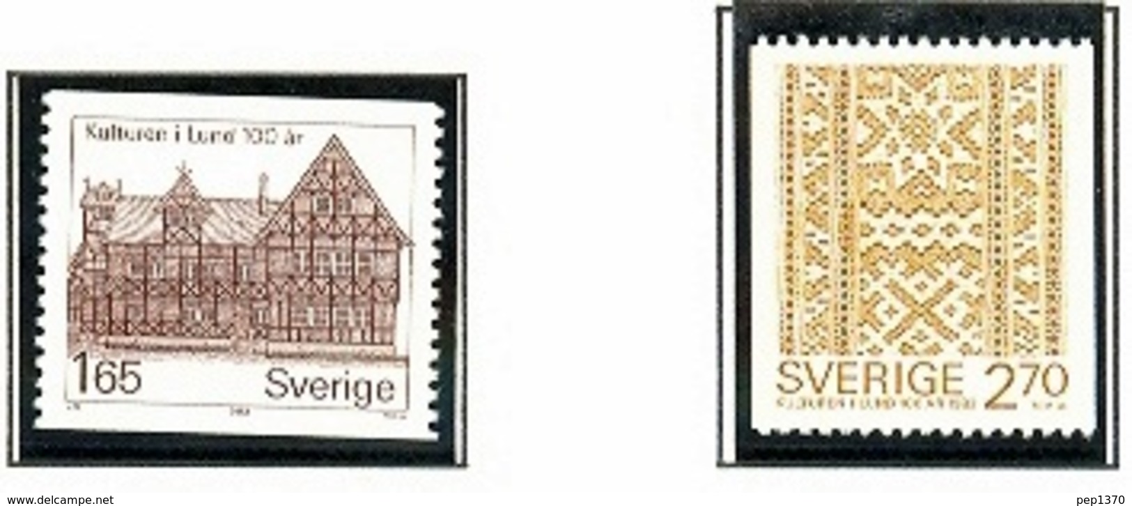 SUECIA 1982 - MUSEO KULTUREN DE LUND - YVERT Nº 1175-1176 - Nuevos