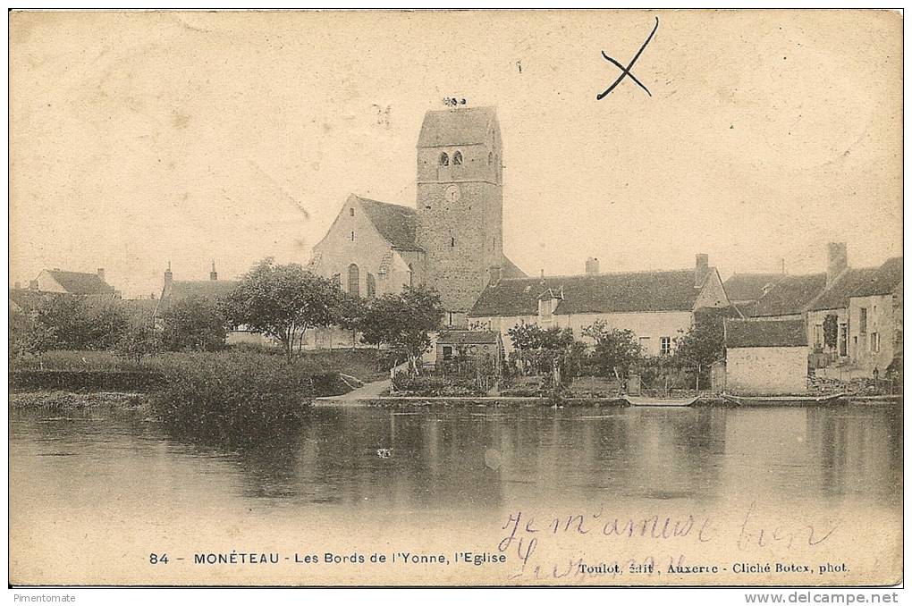 MONETEAU LES BORDS DE L'YONNE L'EGLISE - Moneteau