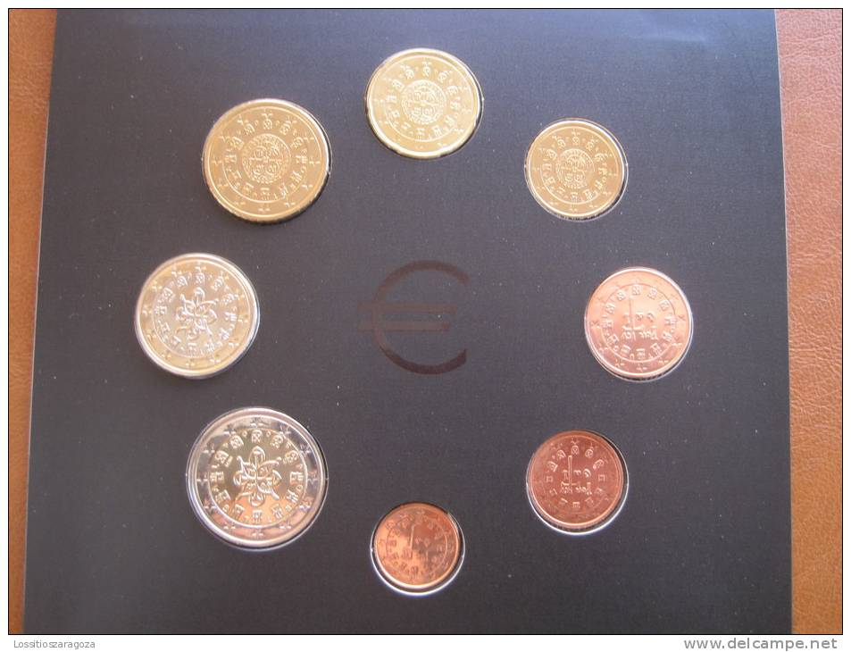 PORTUGAL 2004 Cartera Con Serie Euro 8 Monedas , Euroset , Bimetalica 2 , Bimetalic - Italien