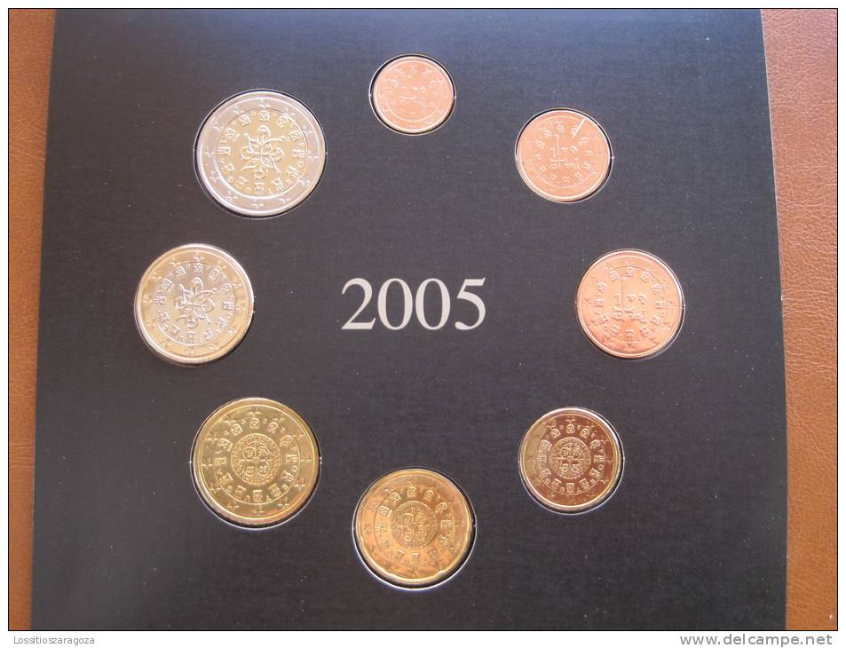 PORTUGAL 2005 Cartera Con Serie Euro 8 Monedas , Euroset , Bimetalica 2 , Bimetalic - Italia