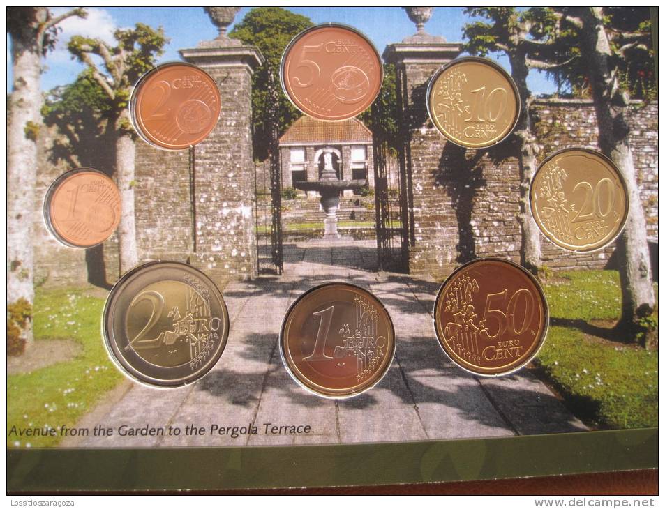 IRLANDA 2005 Cartera Con Serie Euro 8 Monedas , Euroset , Bimetalica 2 , Bimetalic - Ireland