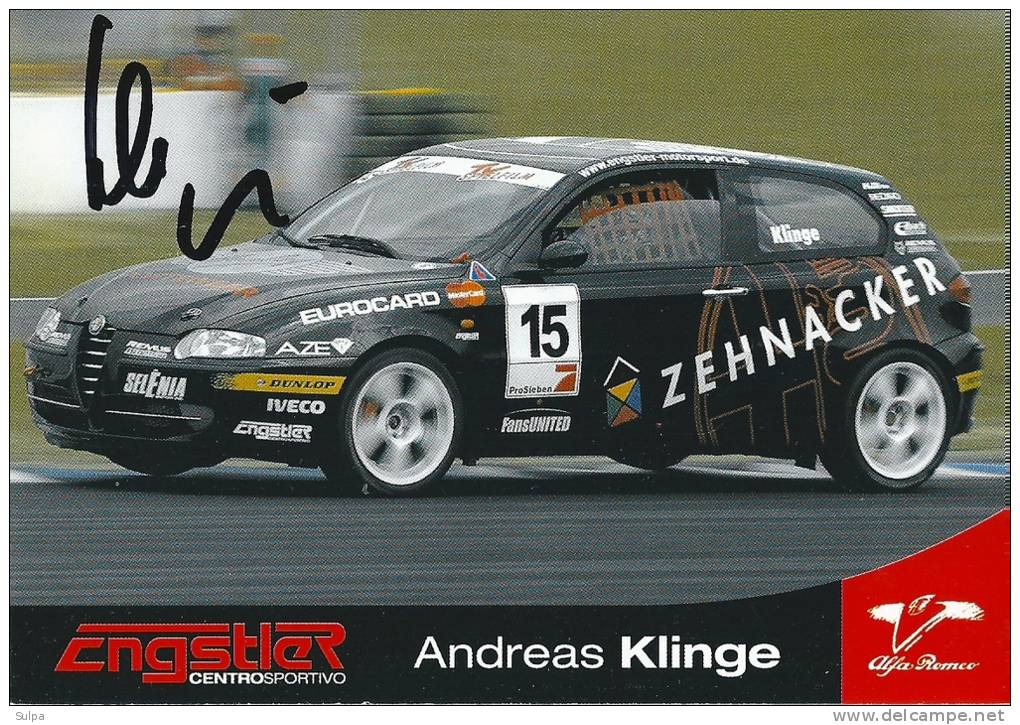 Andreas Klinge, Alfa Romeo Autograph - Altri & Non Classificati