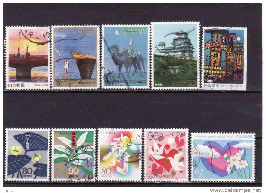 Japon 1980-1999, Obliterés-used - Colecciones & Series