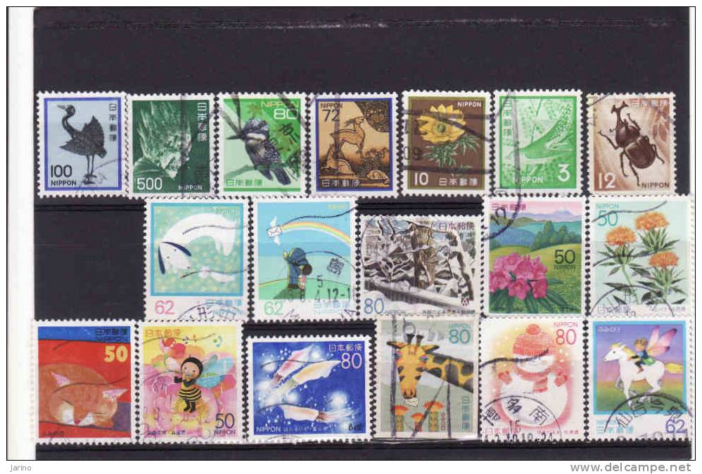 Japon 1980-1999, Obliterés-used - Verzamelingen & Reeksen