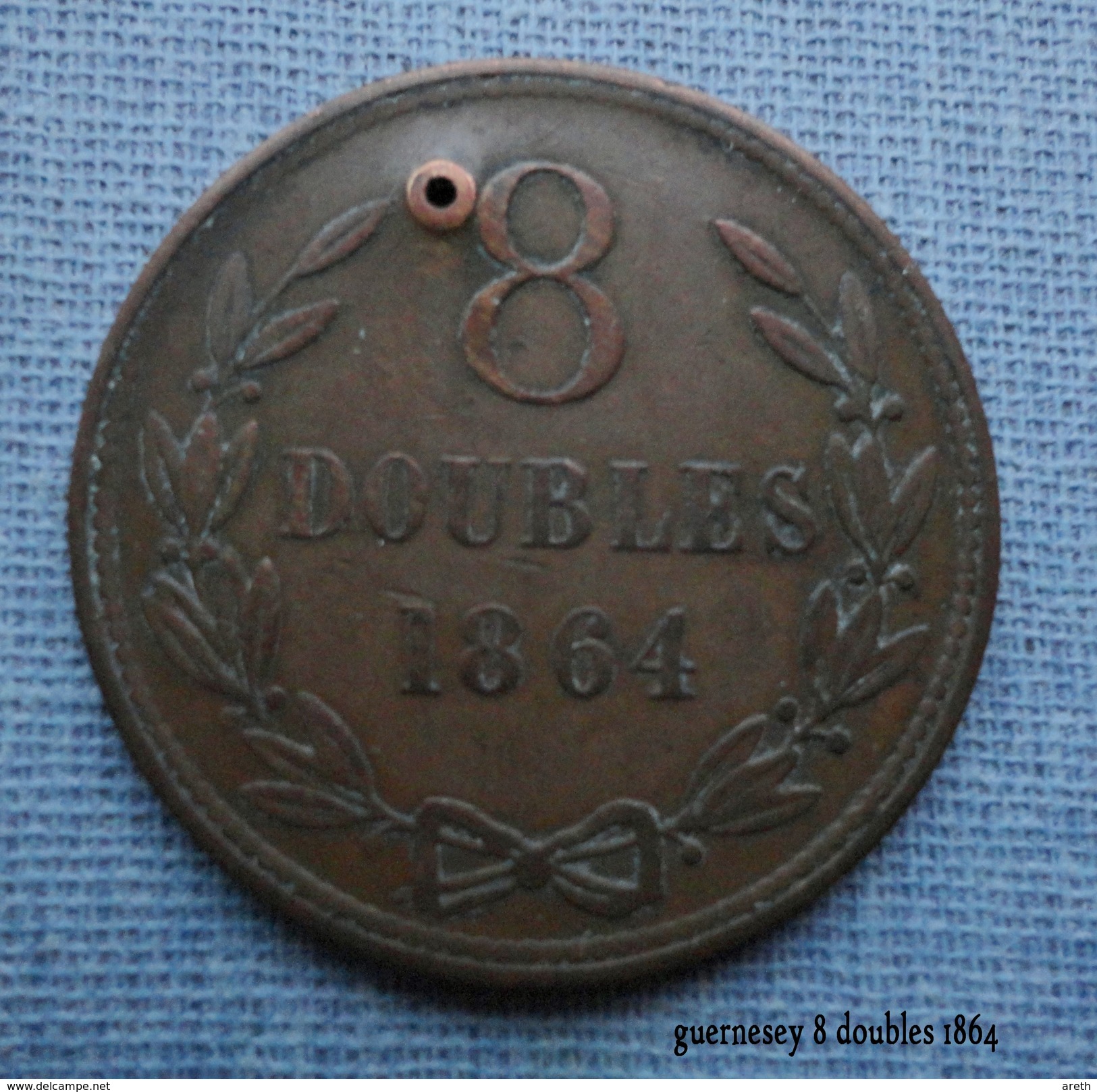 8 DOUBLES GUERNESEY 1864 - Guernsey
