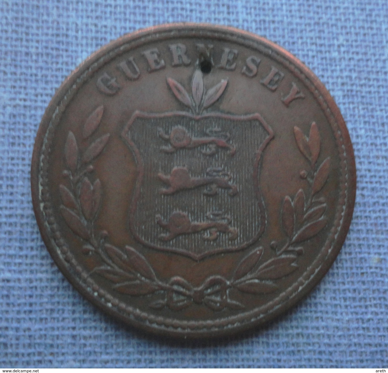 8 DOUBLES GUERNESEY 1864 - Guernsey