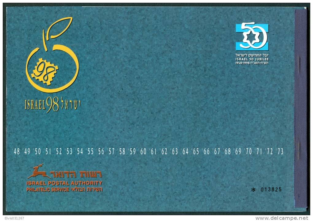 Israel BOOKLET - 1998, Bale Nr. : MS63x1a, ONLY 250 EXIST, Airacrafts 1948 Perf. 14:14 - Mint Condition - Booklets