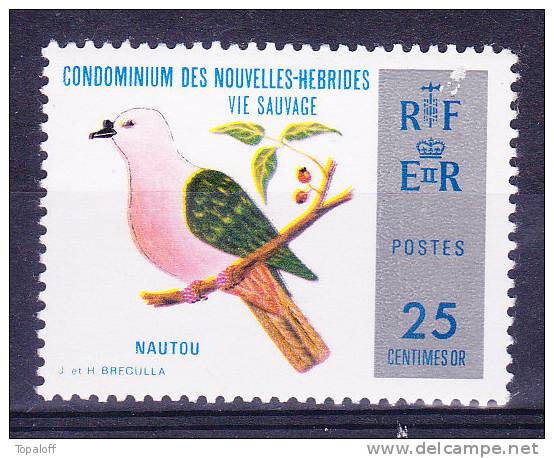 Nouvelles-Hébrides N°378 Neuf Sans Charniere Petit Def Sur Le Recto A Voir - Unused Stamps