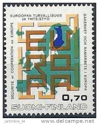 1973 FINLANDE 689** Europe, Coopération - Neufs