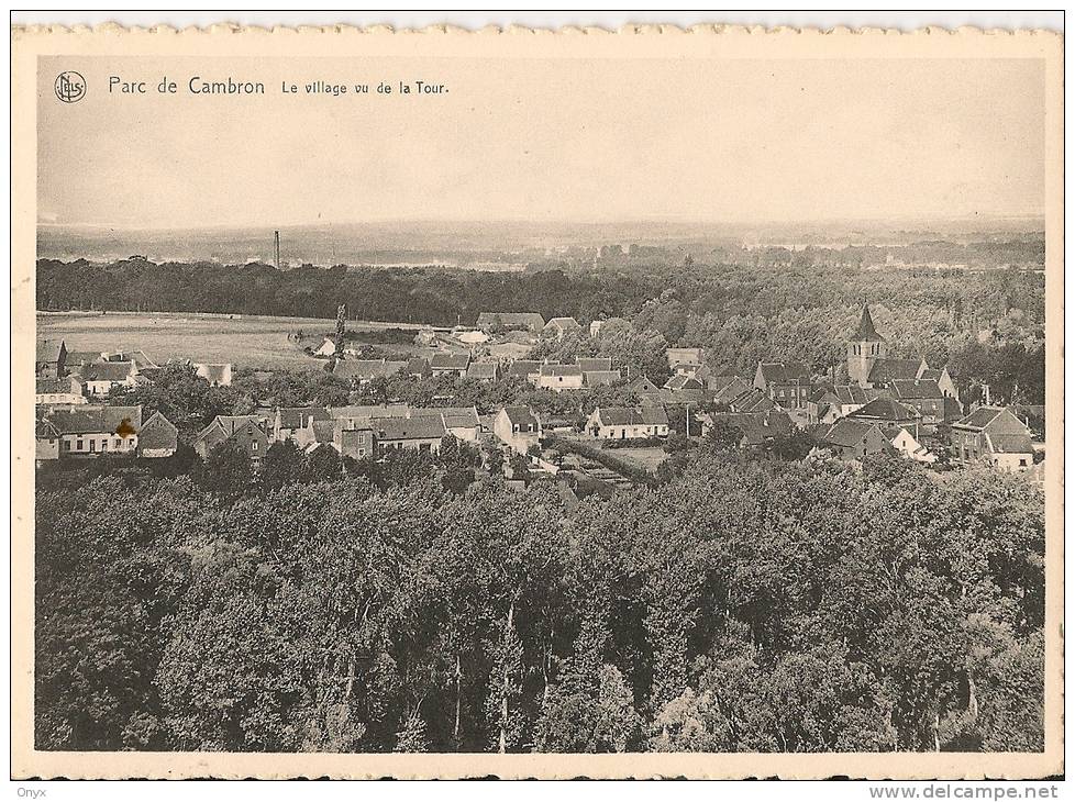 CAMBRON - LE VILLAGE VU DE LA TOUR - Brugelette