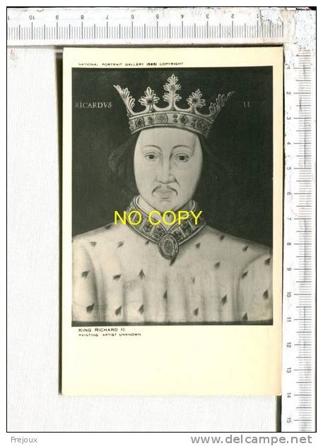 KING  RICHARD II   -  Painting  Artist Unknown -  National Portrait  Gallery - Histoire