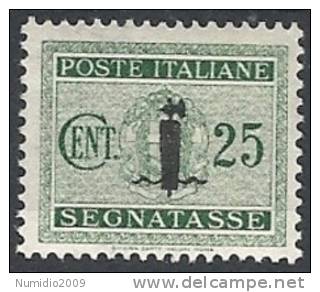 1944 RSI SEGNATASSE 25 CENT MH * - RSI121-3 - Portomarken